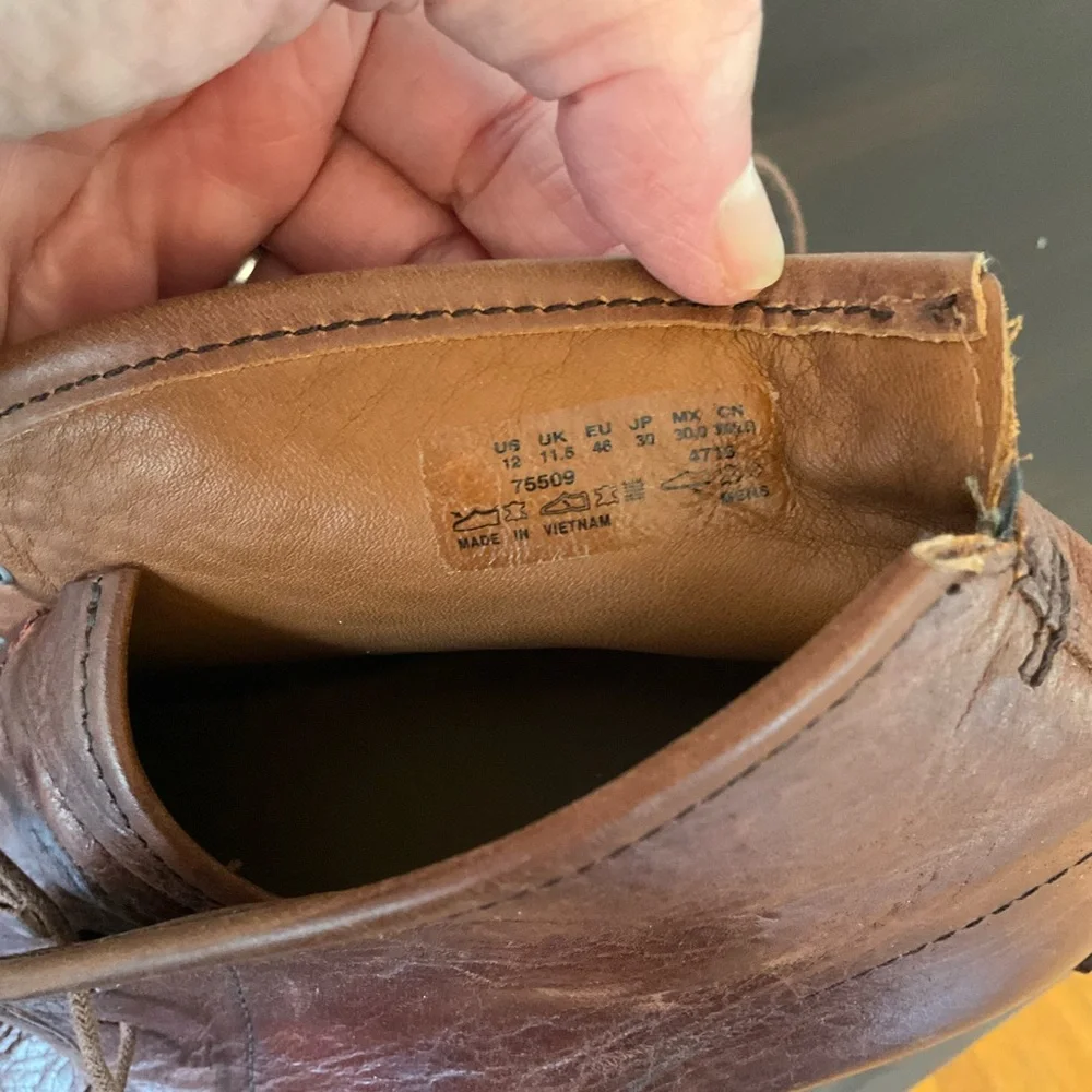 Timberland Boot Company Wodehouse Brown Leather Chukka Boots Size 12